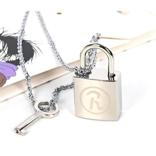 Anime Oosaki NANA Honjo Ren Lock Key Lovers' Pendant Necklace Ai Yazawa Cosplay Prop Jewelry