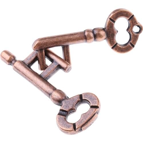 Key Lock Puzzle Classic Metal Brain Teaser IQ EQ Test Toys for Kids Adults Children Birthday Funny Gift