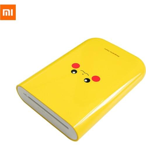 Xiaomi AR Photo Printer joint Pikachu 300dpi Portable Mini Pocket 500mAh Pocket Picture With Print Paper Mi co-branded