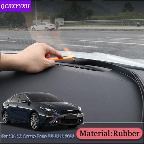 For Kia K3 Cerato Forte BD 2019 2020 Anti-Noise Soundproof Dustproof Car Dashboard Windshield Sealing Strips Auto Accessories