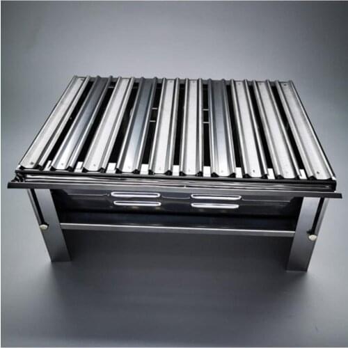 Trial balance Folding Barbecue Barbecue 430 Chrome Steel Weight 2.5kg Charcoal Dimensions 32x42cm Suitable for Home Garden