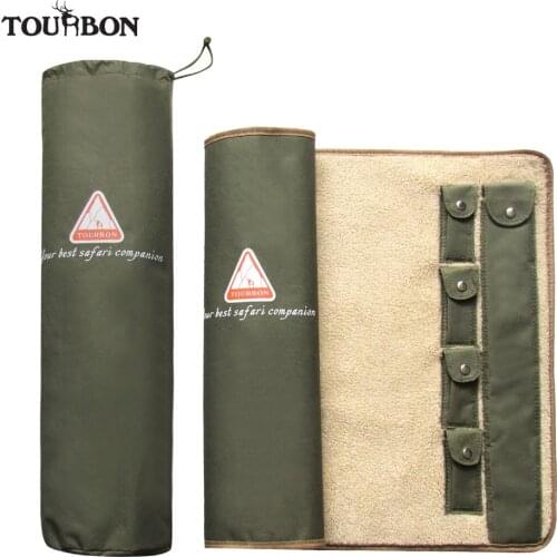 Tourbon Hunting Shooting Accessories Shotgun Rifle Cleaning Mat with Fleece Universal Cleaning Care Kit Equipment 105.5*51.5cm