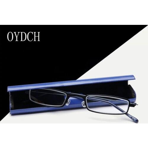 Ultra Light Portable Reading Glasses Men And Women High-Grade Stainless Steel Full Frame To Send Matching Glasses Box