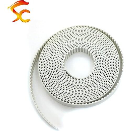 1meters/LOT T5 7mm White PU Open Ended Timing Belt Width 7mm T5 Polyurethane with steel core Belt fit for T5 Timing Pulley