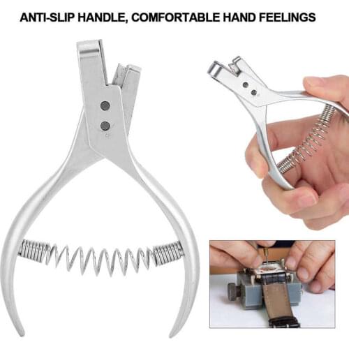 Leather Strap Incision Cutting Pliers Watchband Notching Plier Watch Repair Tool