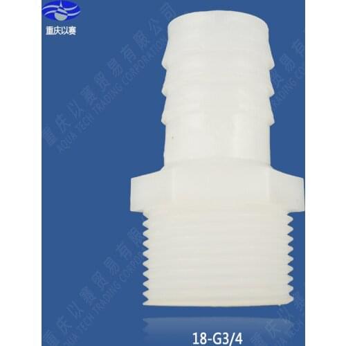 18-G3/4" threading connector,plastic pipe ftting,coupling,pipe adapter,hose connector,straight connector(100pcs)