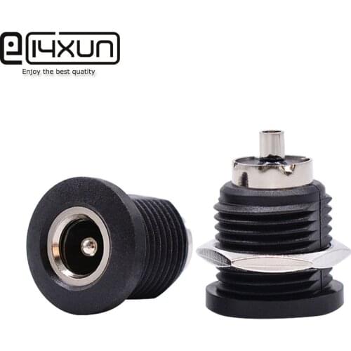 2/5/10Pcs 5A DC Large Current Charging Jack 5.5x2.5mm / 5.5x2.1mm Female Panel Mount Connector 5.5mm*2.5mm 5.5*2.1mm Socket