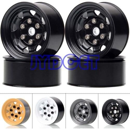 4pcs 1.55inch Aluminum Beadlock Wheels Hub Rims For RC 1/10 D90 TF2 Tamiya CC01 LC70 MST JIMNY Axial 90069
