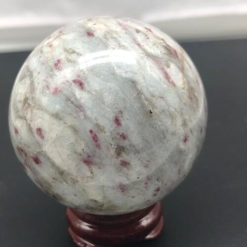 50-55 mm natural red tourmaline ruby crystal ball decoration free delivery