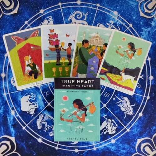 True Heart Intuitive Tarot Cards And PDF Guidance Divination Deck Entertainment Parties Board Game Support Drop Shipping 78 Pcs