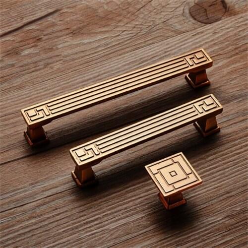 Antique Green Bronze Cabinet Furniture Handle Wardrobe Drawer Knob Kitchen Handle Pull Single Hole Retro Furniture Decoration