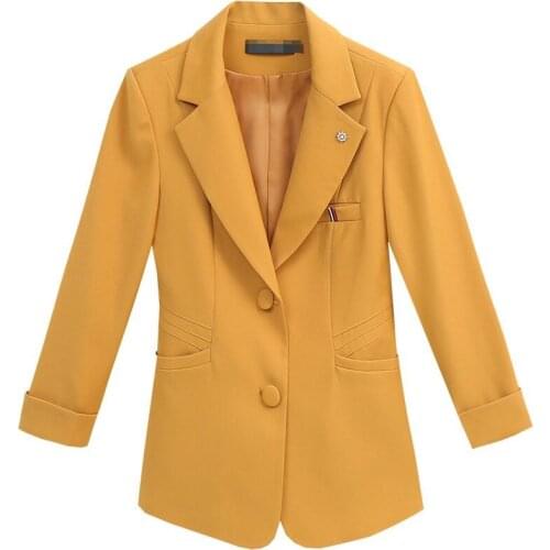 Big Size Blazers Womens Suits New 2021 Casual Suit Women Blazer Short Slim Spring And Autumn Coat Female Jacket Black