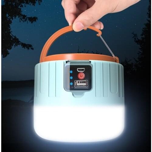 BORUiT 280W LED Solar Portable Lanterns USB Rechargeable Bulb Camping Light 3-Mode Emergency Tent Lamp for BBQ Camping