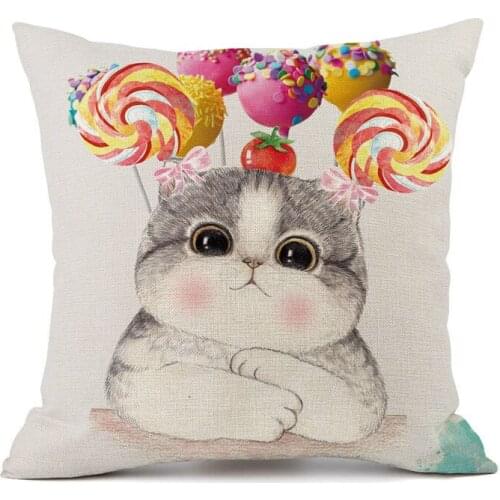 CanggeSweam Cushion Covers 45x45cm pillowcase animal car sofa Stripes Print Pillow Case For Home