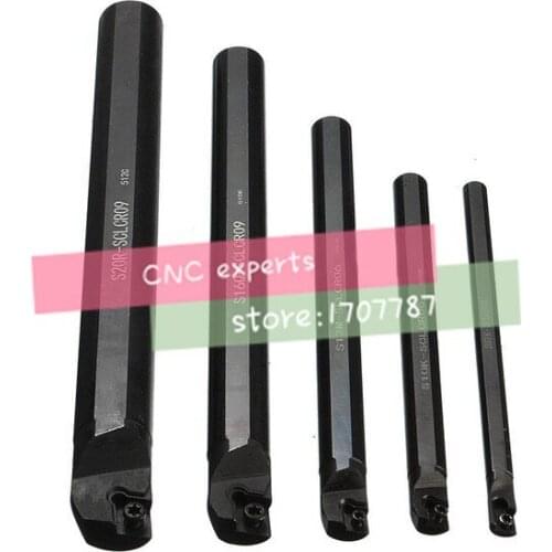 Hot Sale 5Pcs/Lot 6 10 12 16 20mm SCLCR Lathe Turning Holder Boring Bar Insert For Semi-finishing S6/S10/S12/S16S20-SCLCR09
