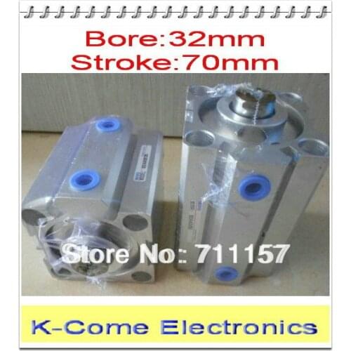 32mm Bore 70mm Stroke 1/8" Port Pneumatic Compact Cylinder SDA 32*70 32-70 Thin Type Air Cylinder
