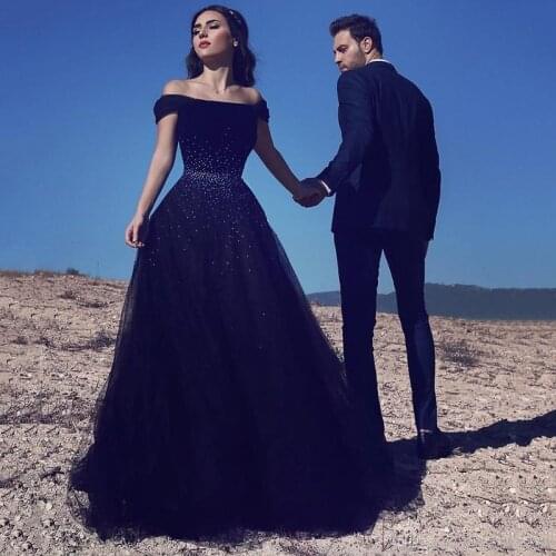 Beaded Off Shoulder Prom Dresses A Line Sleeveless Long Tulle Formal Evening Party Gowns платье на выпускной