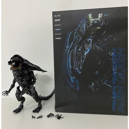 Queen Alien Figure Queen Hybrid Alien Metal Figuration #047 Aliens VS Predator PVC Action Figure Model Toys