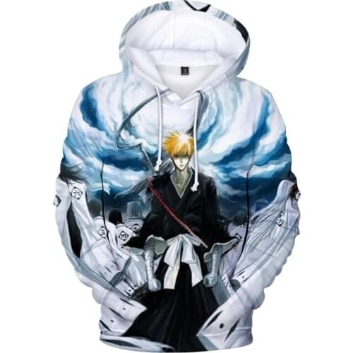 Hot Sale 3D Hoodies BLEACH Anime Sweatshirts Men/women Casual Cool Harajuku Long Sleeve Bleach Pullover