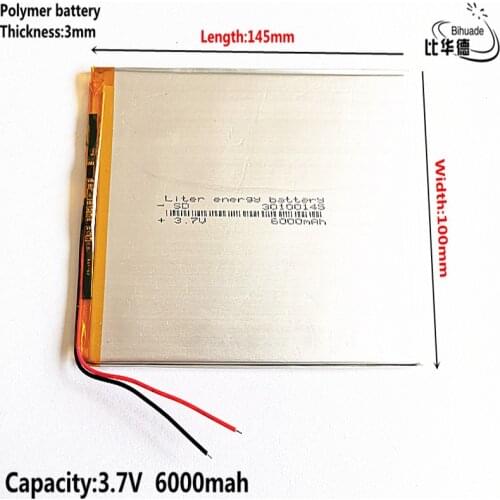 Good Qulity 30100145 Universal For Digma optima 10.6 3G TT1006MG / For irbis tz172 Tablet Battery 6000mah 3.7V Polymer li-ion