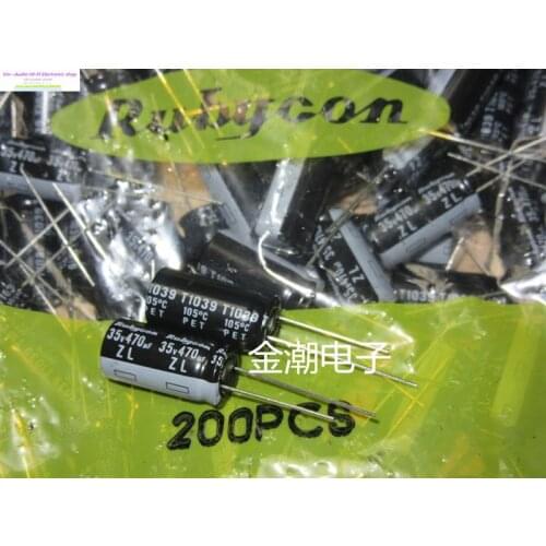 2020 Supercapacitor Capacitor Bolsa 20PCS/50PCS Rubycon 35v470uf 10x20 Zl Series Of High-frequency Long-life Free Shipping