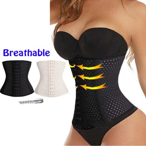 Fashion Hot Rubber Waist Trainer Cincher Underbust Shapers Corset Body Shapewear Women Breathable Waist Shapers Plus Size
