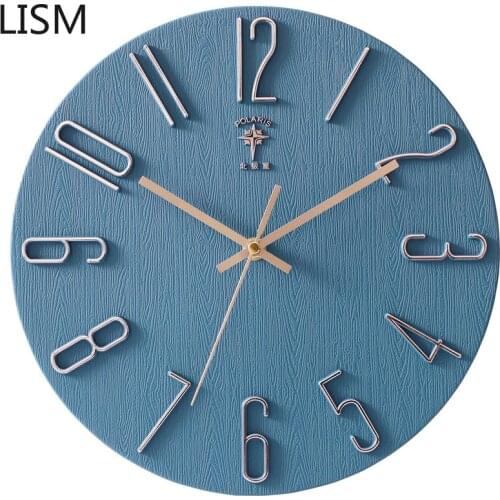 Round Wall Clock Quartz Silent Modern Design Nordic Art Colorful Clocks Wall Home Decor Living Room Luxury Reloj De Pared Zegary