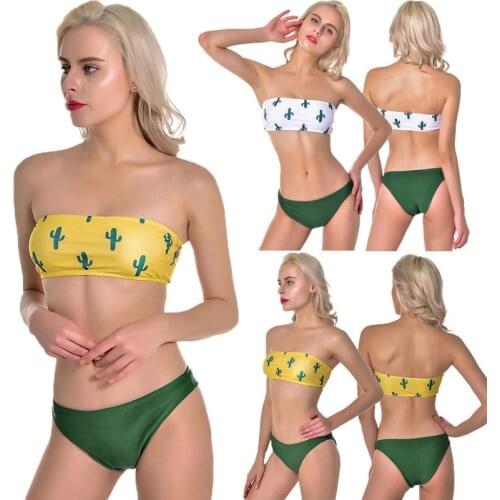 Meihuida Swimsuit Bikini 2019 Women Swimwear Bandage Padded Bra Tankini Swimsuit Push up Bikini Set Bathing Suit Women Beachwear