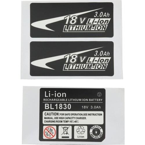 ABSF 10 Sets Of BL1830 Label Lithium Ion Battery 18V Sticker Label Suitable For Makita 18V Battery Logo