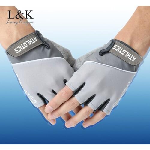 LongKeeper Men Women Bicycle Cycling Gloves Non-Slip Breathable Unisex Half Finger Gloves Sports Fitness Guantes Ciclismo