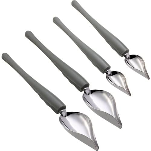 4pcs Culinary Drawing Spoons Precision Decorating Spoon Set Plating Decorating Pencil Spoon For Decorative Plates Cake Coffee