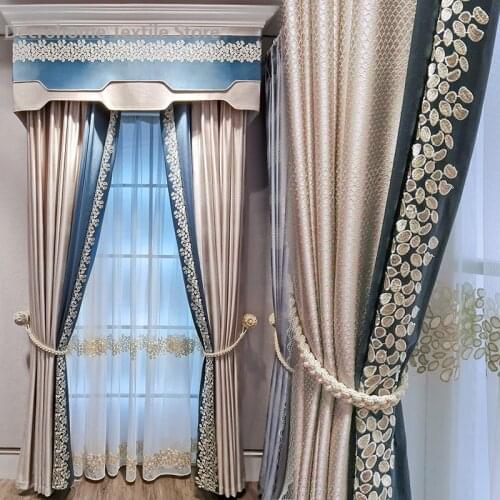 2021 New High-end Light Luxury French Elegant Curtains High-end Curtains, Curtains for Bedroom and Living Room Can Be Customized