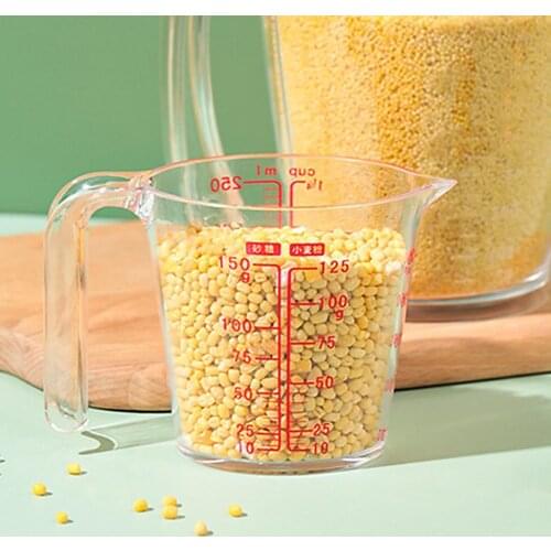 New Style Portable Measuring Cup Eco-friendly Clear Scale Plastic Measuring Device Cup for Home Kitchen Supplies Products