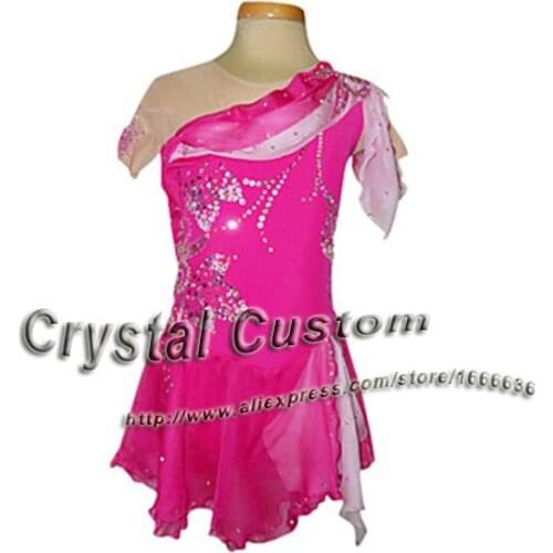 Custom Figure Ice Skating Dresses Adult With Spandex Graceful New Brand Figure Skating Competition Dress DR2598