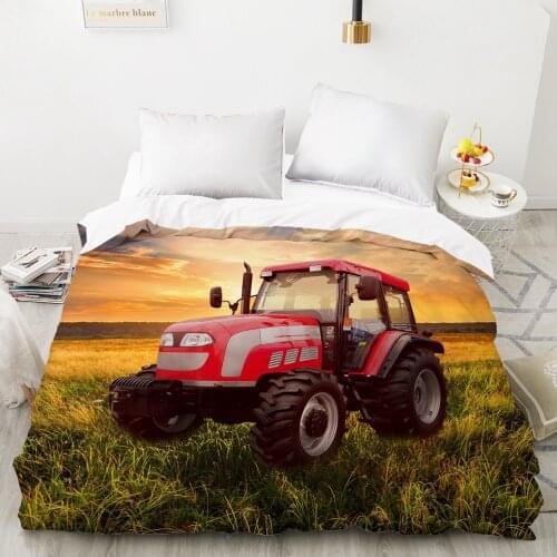Duvet cover Quilt/Blanket/Comfortable Case Luxury Bedding 140x200 150x200 240x220 240x260 for Home 3D Print tractor dusk