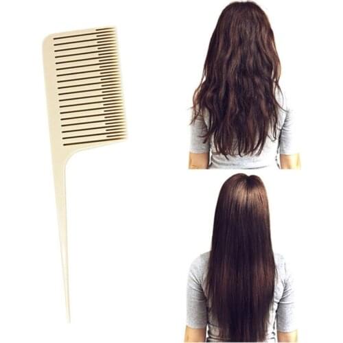 Professional Large Wide Tooth Combs Of Hook Handle Detangling Reduce Hair Loss Comb Pro Hairdress Salon Dyeing Styling BrushTool