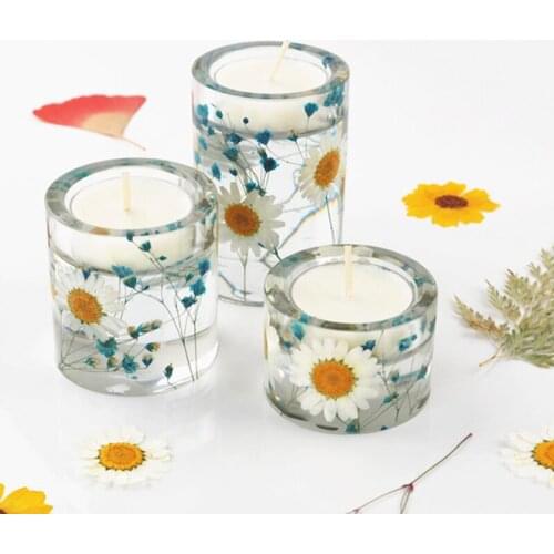 DIY Crystal Epoxy Candle Holder Mold Multipurpose Handmade Crafts Silicone Mould for Home Kitchen Bar TS2