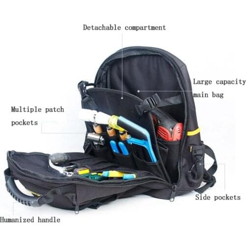 Shoulder Tool Bag Backpack Multi-tool Storage Bag Waterproof Backpack Tote Bag Large Capacity Repair Tool Bag Kit