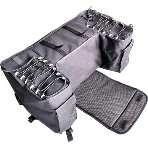 Universal ATV Rear Saddlebag Seat Bottom Support Storage Pack Rack Bag