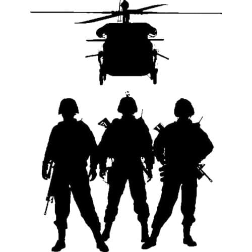 Military Vinyl Wall Sticker Army Soldier Helicopter Marine Decal Home Decoration For Living Room House adesivo Art Mural H256
