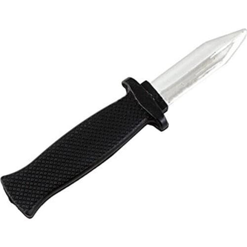 Funny Trick Joke Toy Plastic Fake Spring Retractable Knife Fools Friends For Children Teens