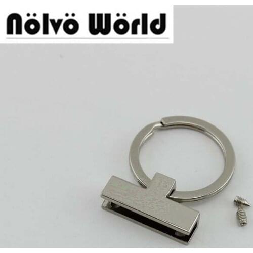 10pcs 5 colors Num 3 T-shape 30mm Key Fob Hardware With 24mm Split Key Rings,Make Your Own Key Fobs