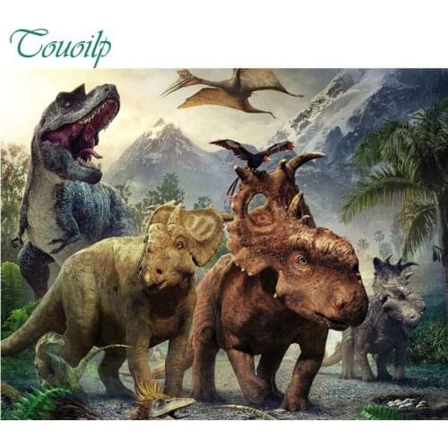 5D DIY round&square Diamond Mosaic dinosaur Diamond Embroidery Diamond Painting Cross Stitch Rhinestone Mosaic Painting