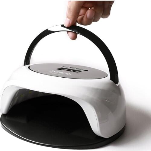 72W Portable Nail Lamp With 36 Dual Light Lamp Beads Professional Acrylic Gel Nail Varnish Dryer Lamp With Four Time Settings