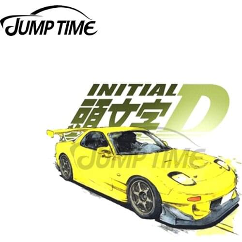Jump Time 13 x 11.8cm For FD Nights Out JDM Personality Car Stickers Fashion Decal DIY Occlusion Scratch Waterproof Decoration