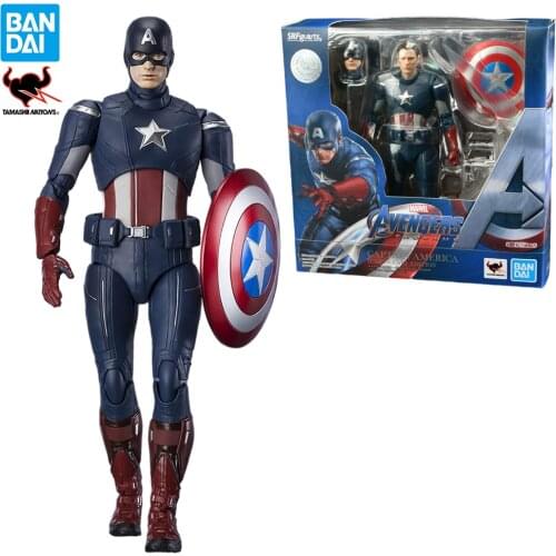 Bandai Avengers: Endgame - Captain America Cap VS. Cap Edition, Bandai Tamashii Nations S.H.Figuarts Collection Action Figure