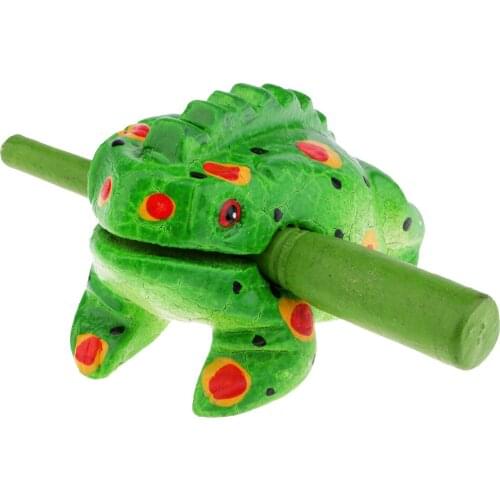 Wood Stick Frog of Natural Sculpture Toy Percussion Kids Gift Home Decoration
