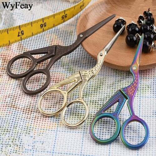4.5" Crane Shape Scissors Cross Stitch Retro Vintage Scissors Sewing Supplies Embroidery Sewing Tailor Scissor Handicraft Tools