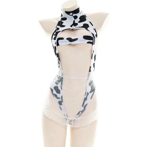 Jimiko Japanese lingerie anime girl cos cow cosplay costumes Erotic Serve Costumes Kawaii woman hot lingerie Lolita maid uniform