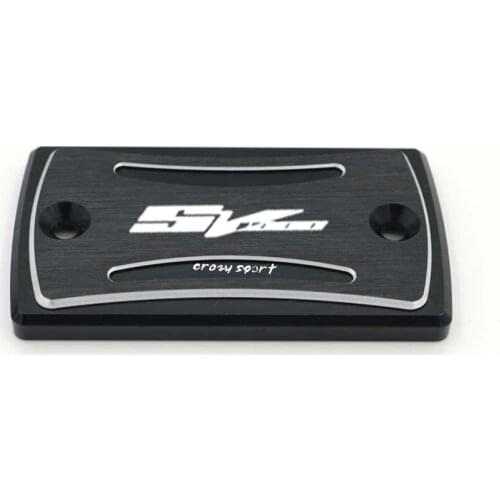 For SUZUKI SV 1000 2003-2008 2004 2005 Motorcycle Aluminum Front Brake Clutch Fluid Reservoir Cover Cap With Logo